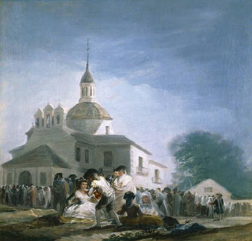 Francisco de Goya La ermita de San Isidro el dia de la fiesta Germany oil painting art